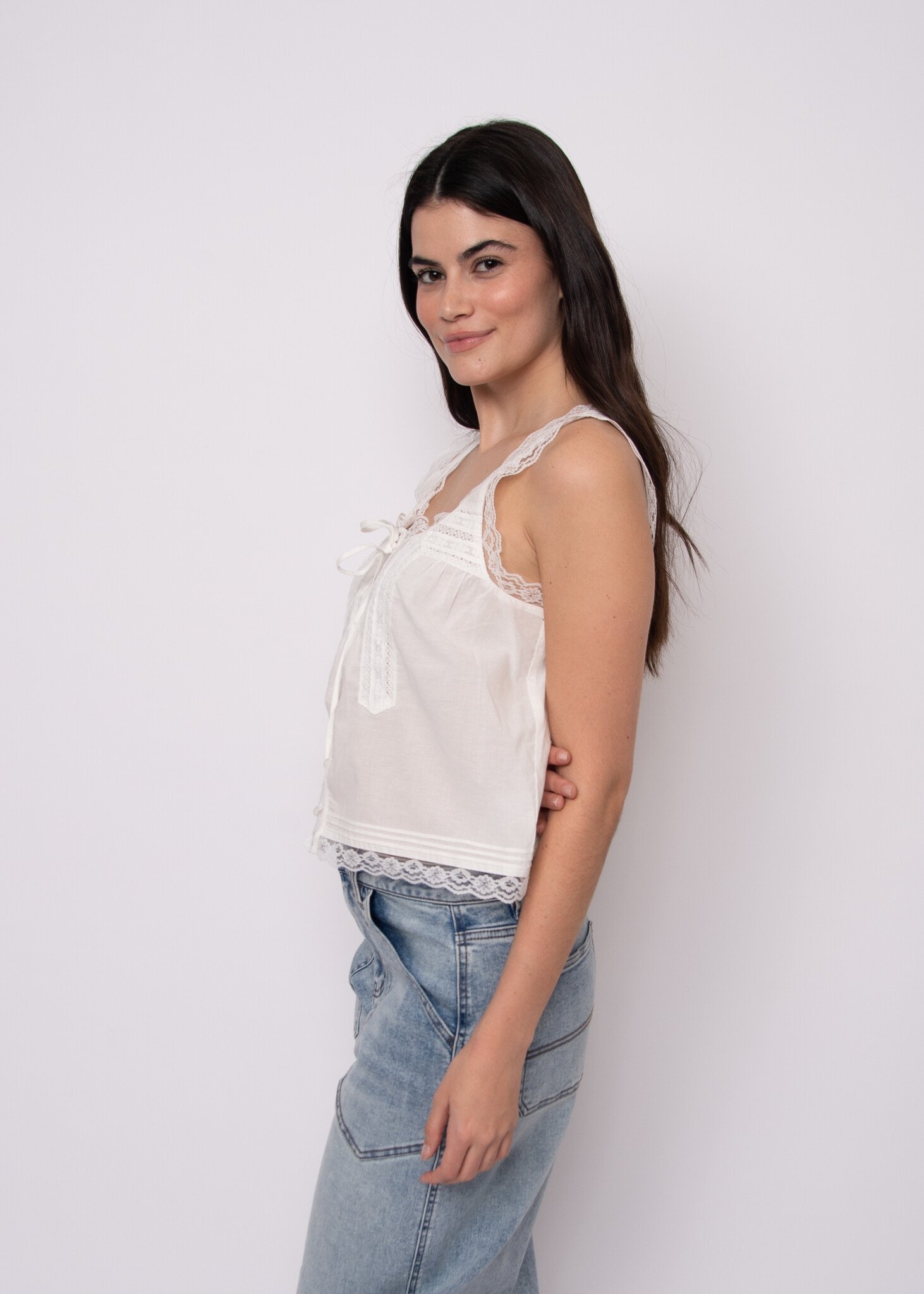 RD Style Alia Sleeveless Button Up