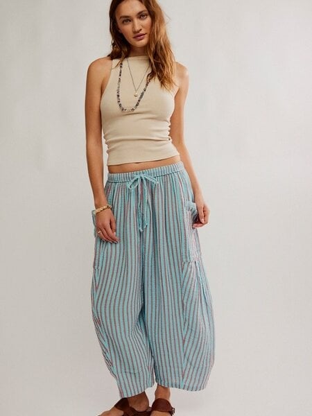 Free People Striped Quinn Pant