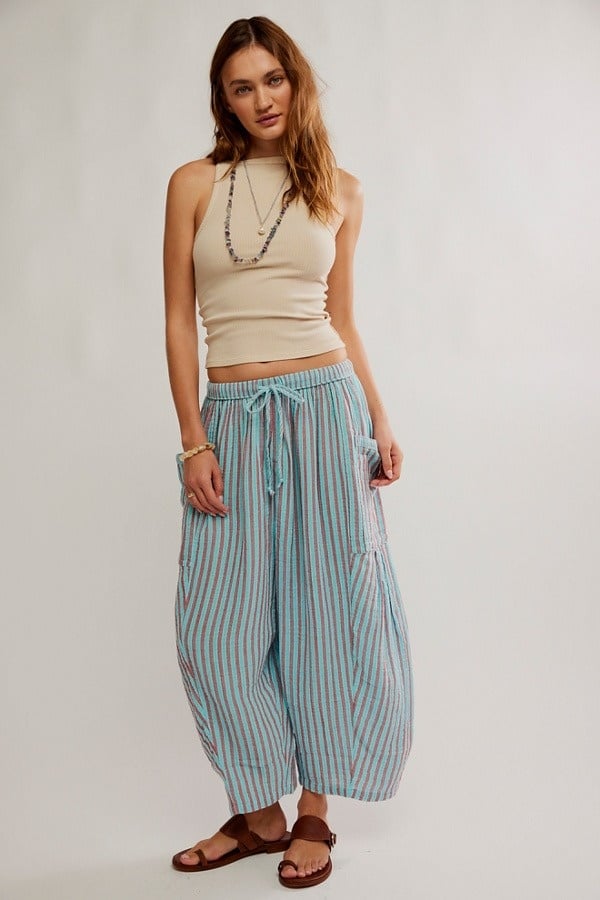 Free People Striped Quinn Pant