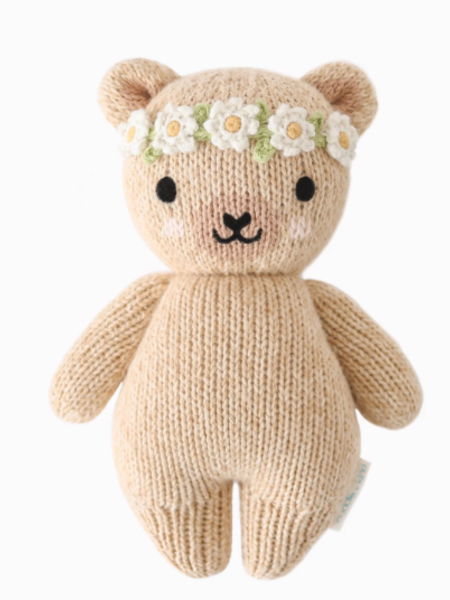 Cuddle + Kind Baby Honey Bear Ivory Floral