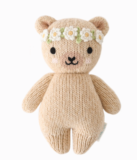 Cuddle + Kind Baby Honey Bear Ivory Floral