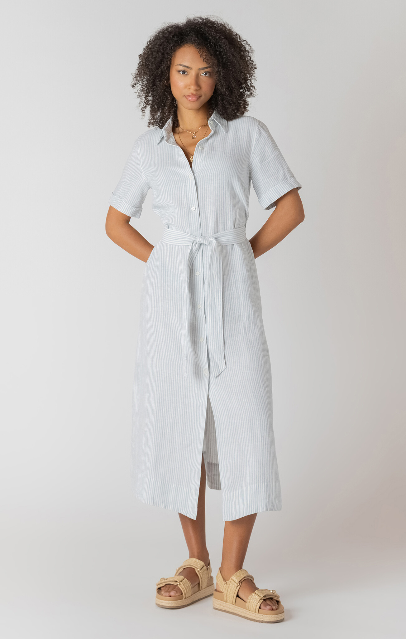 Dex Belted Shirtdress