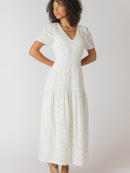Dex Botton Smocking Dress