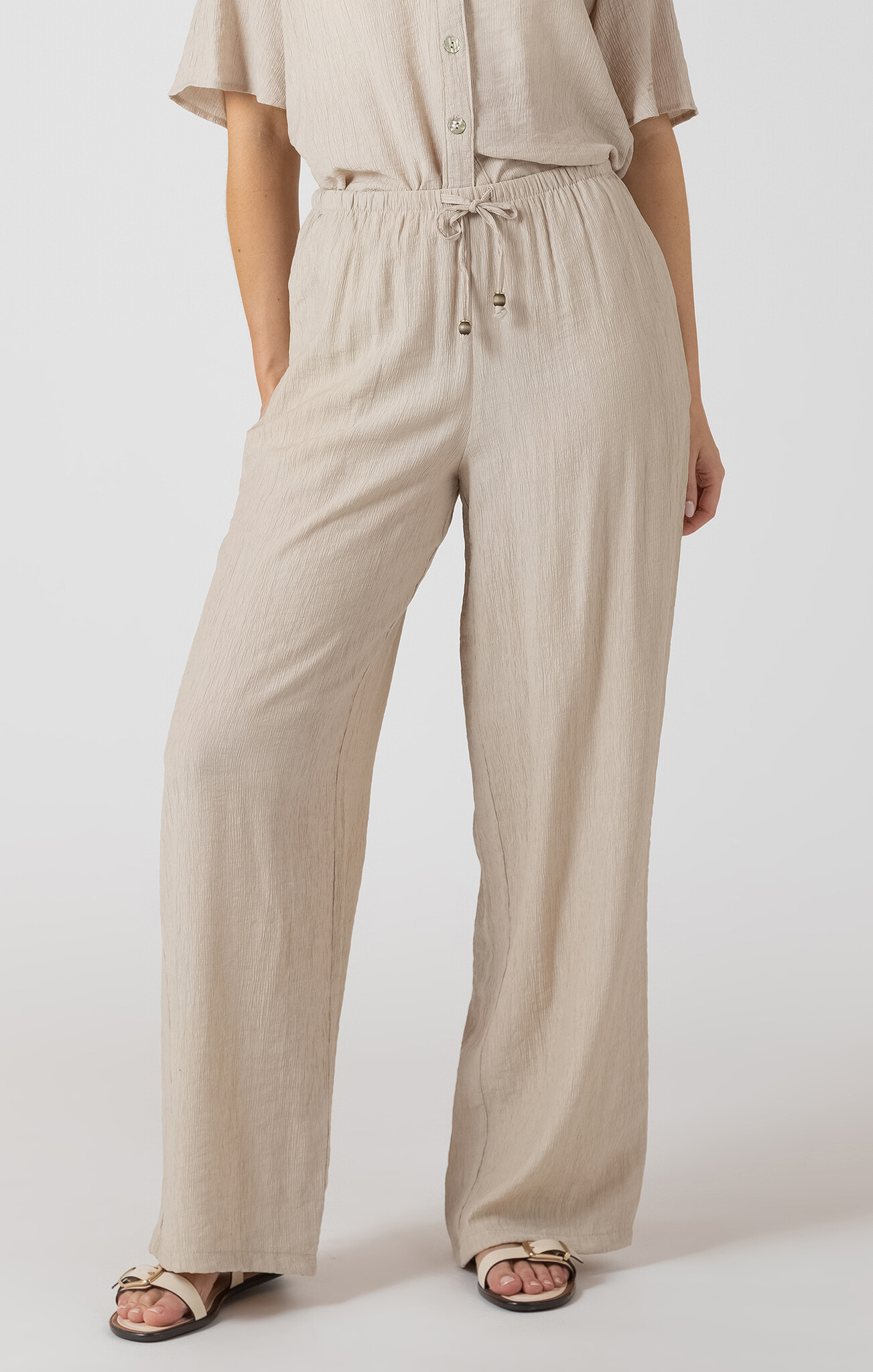 Dex Drawstring Wide Leg Pant