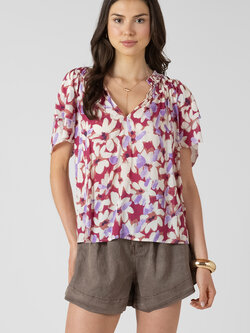 Dex Flutter Sleeve Blouse