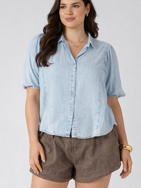 Dex Panelled Button Front Blouse