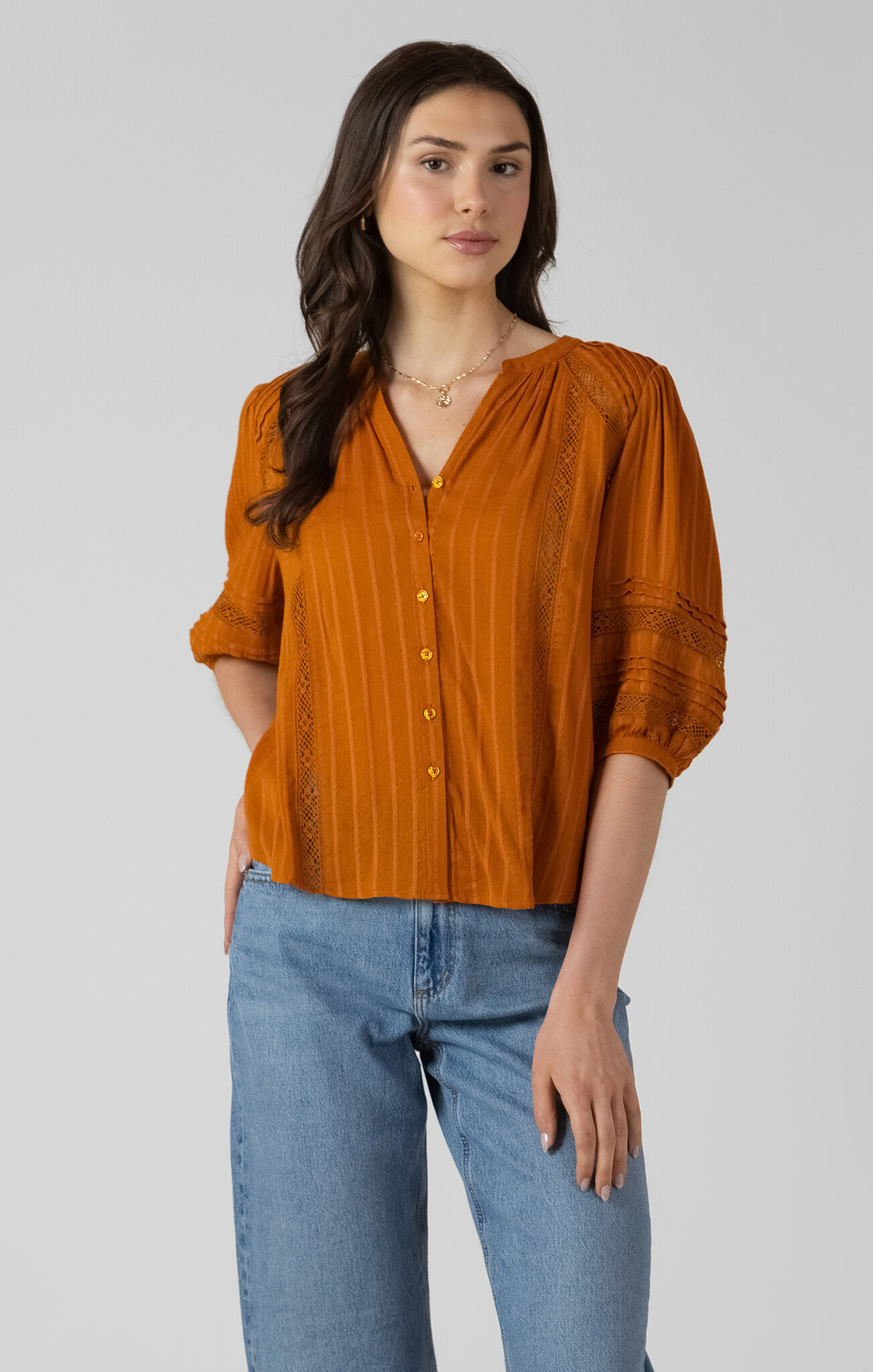 Dex Pintuck Blouse