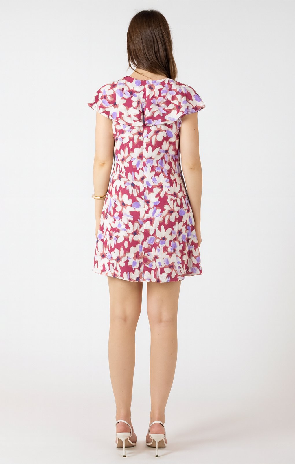 Dex Ruffled Flounce Hem Mini Dress