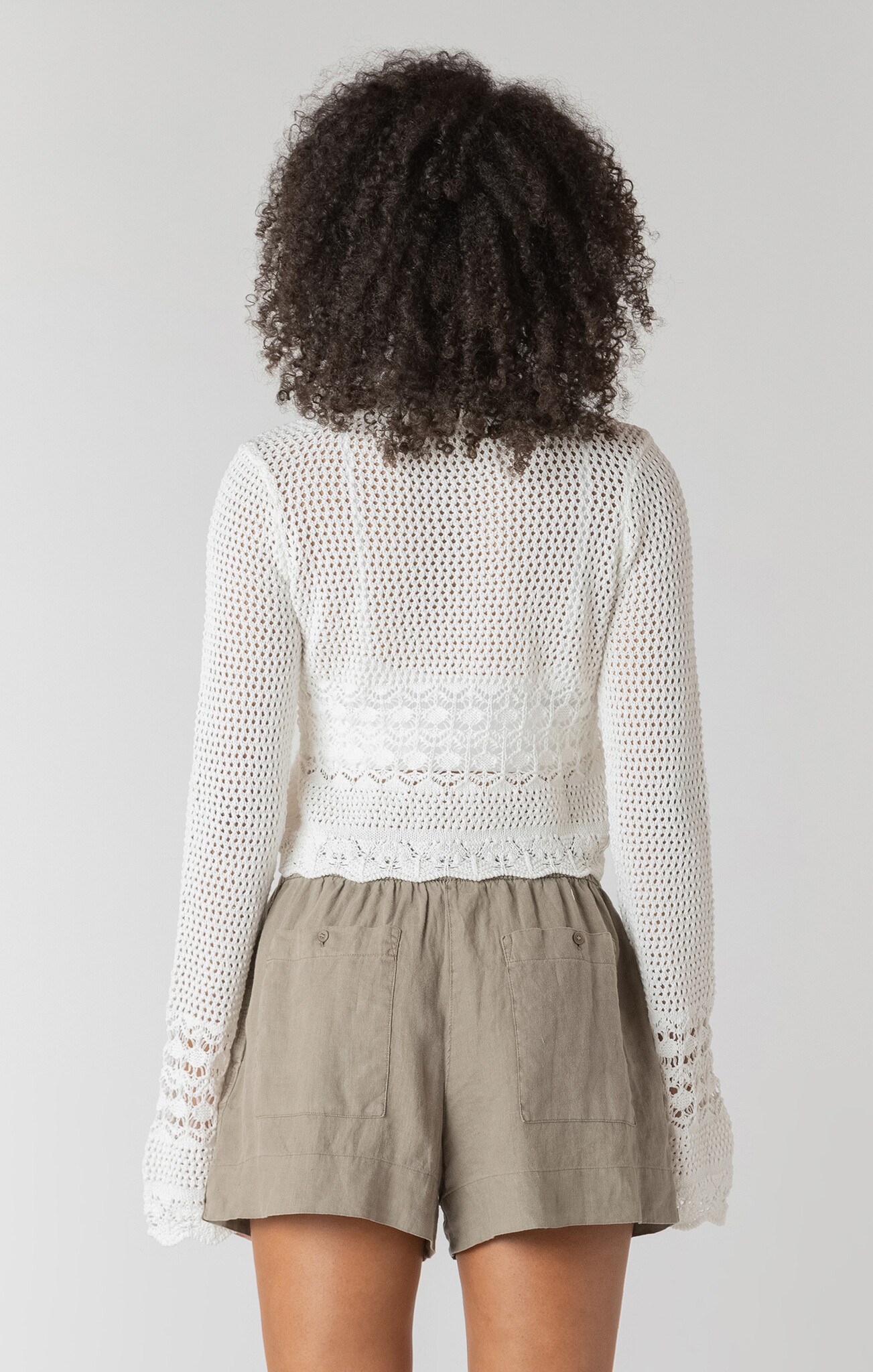 Dex Tie Front Crochet Cardigan