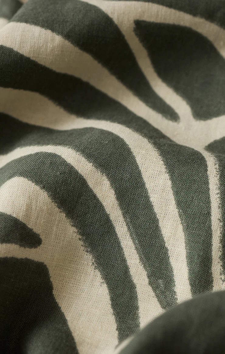 Z Supply Alfie Tova Palm Button Up