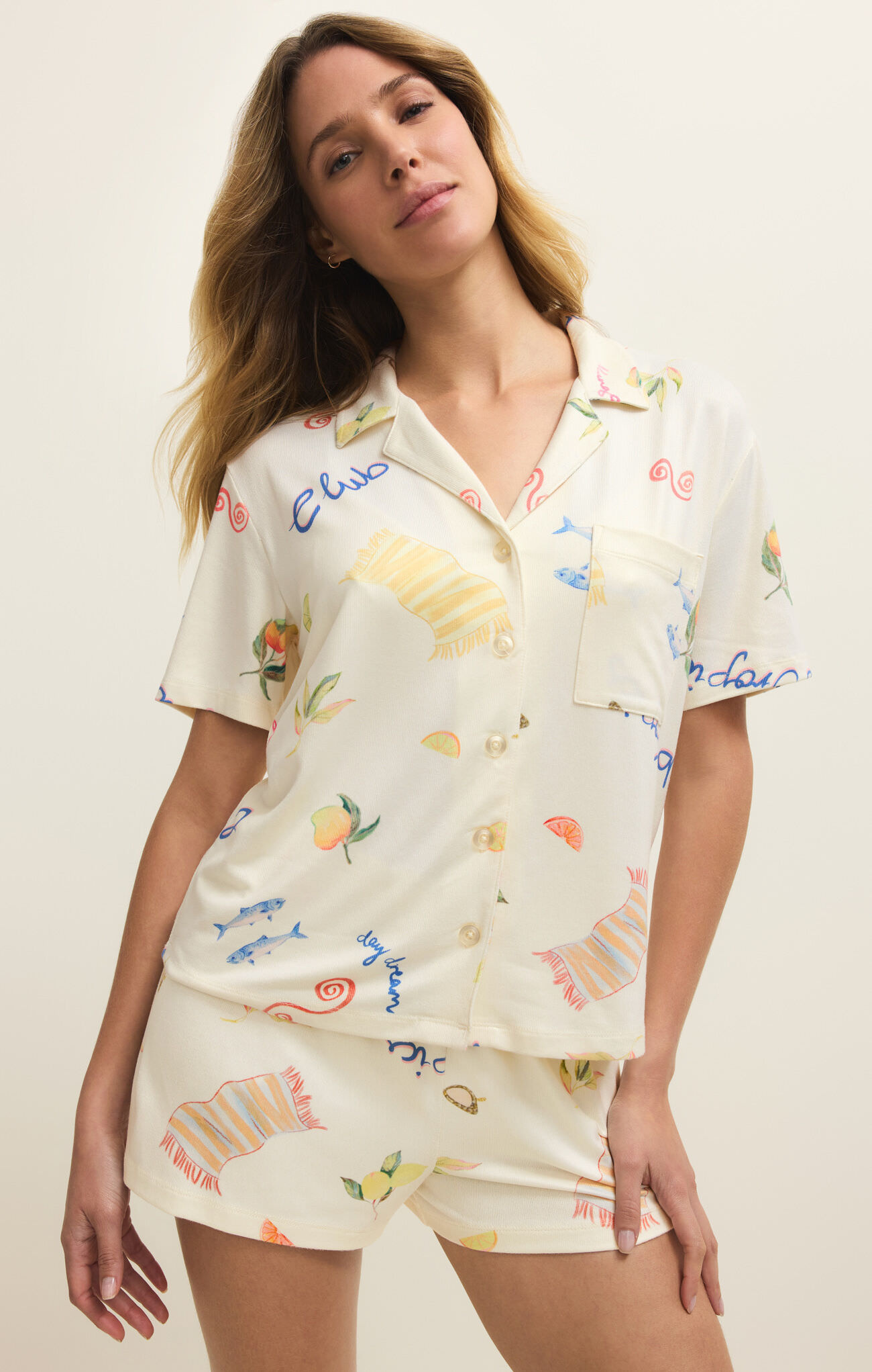 Z Supply Lounge Beach Days PJ Top