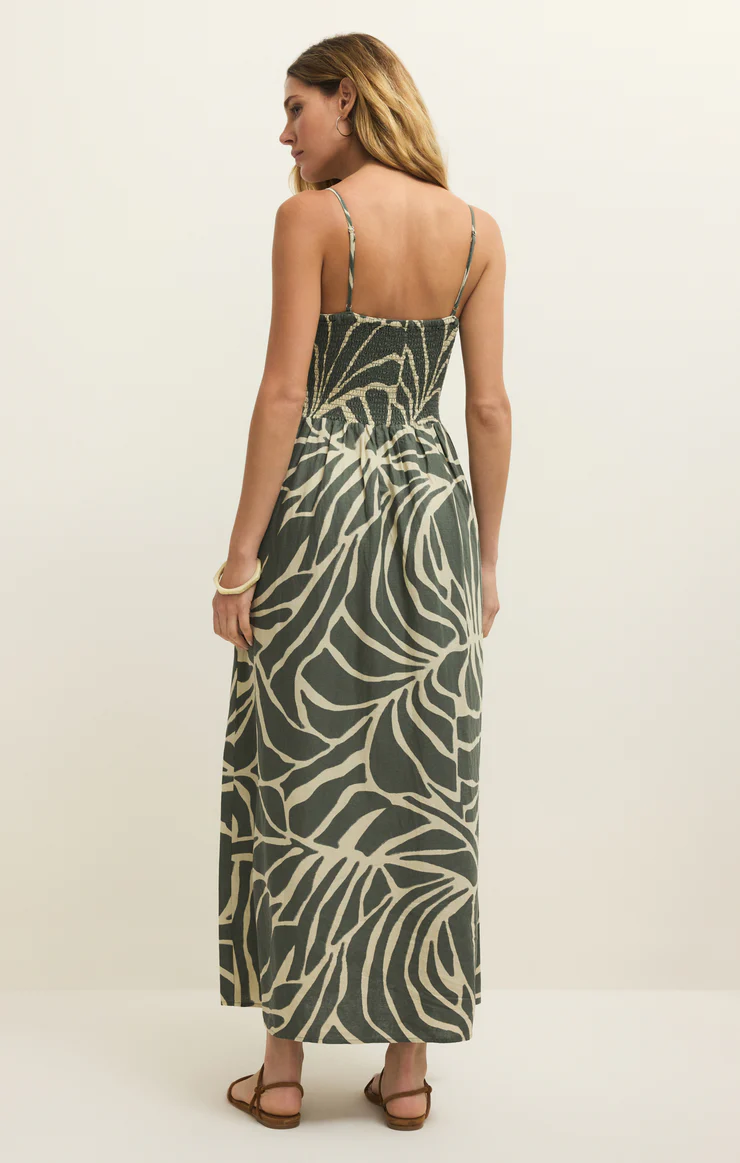 Z Supply Bayside Tova Palm Midi Dress