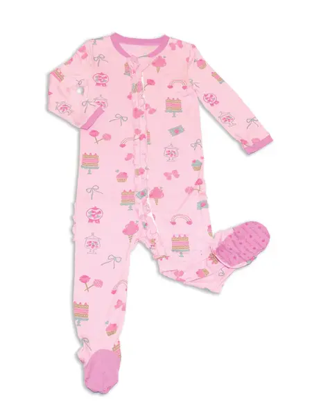 Silkberry Baby Bamboo Ruffle Footed Sleeper w/ Zipper