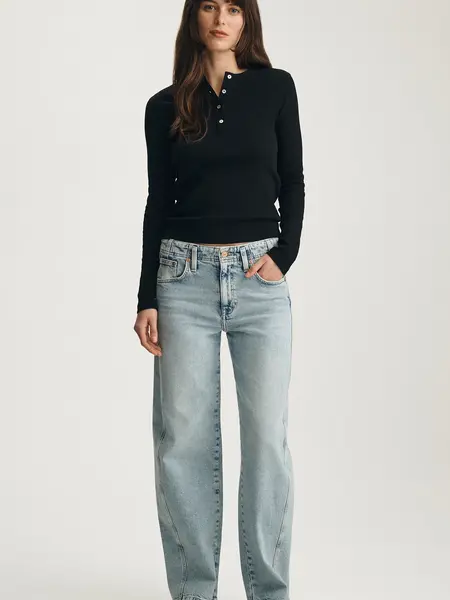 MAVI Nica Twisted Barrel Jean