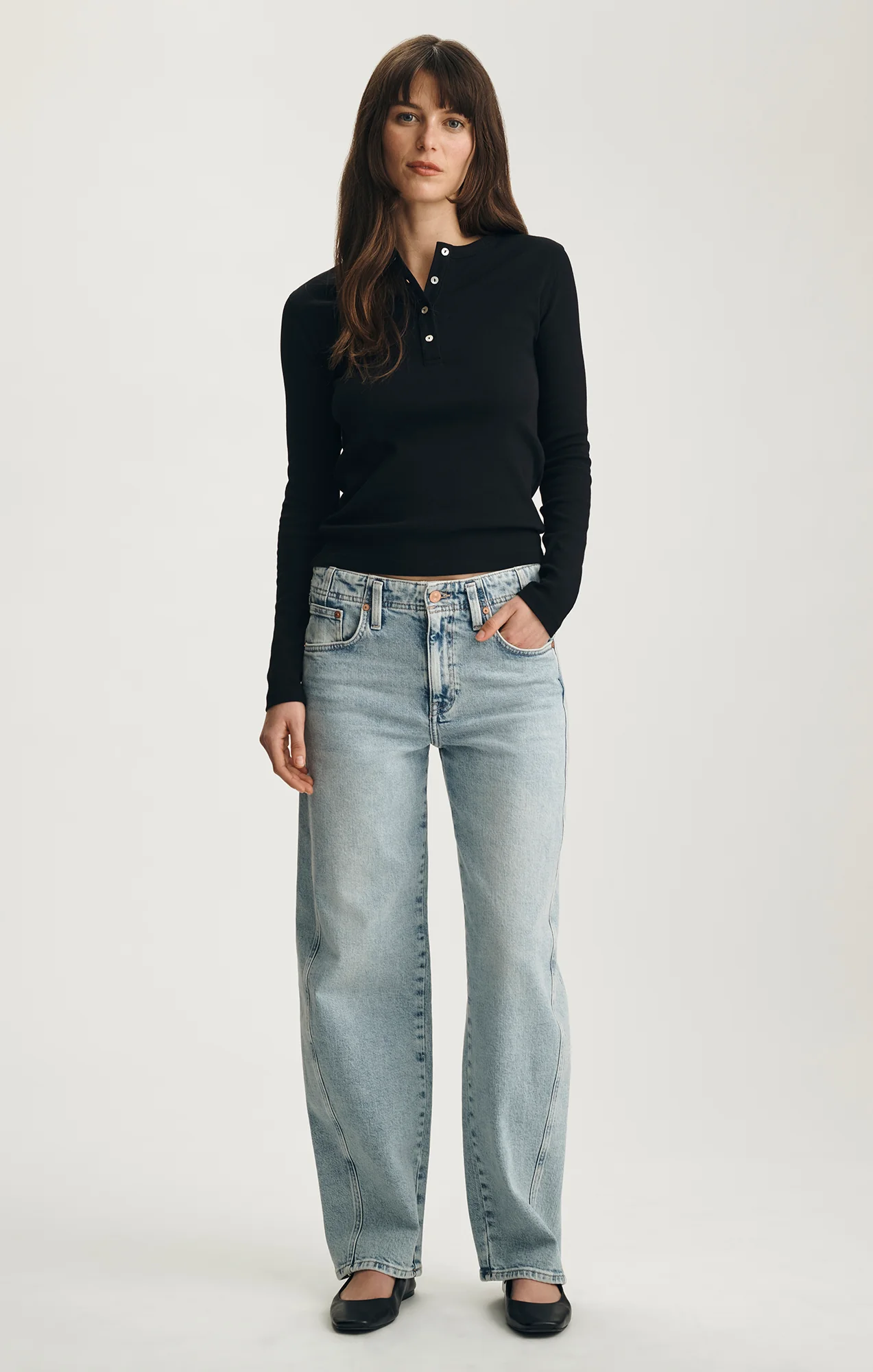 MAVI Nica Twisted Barrel Jean