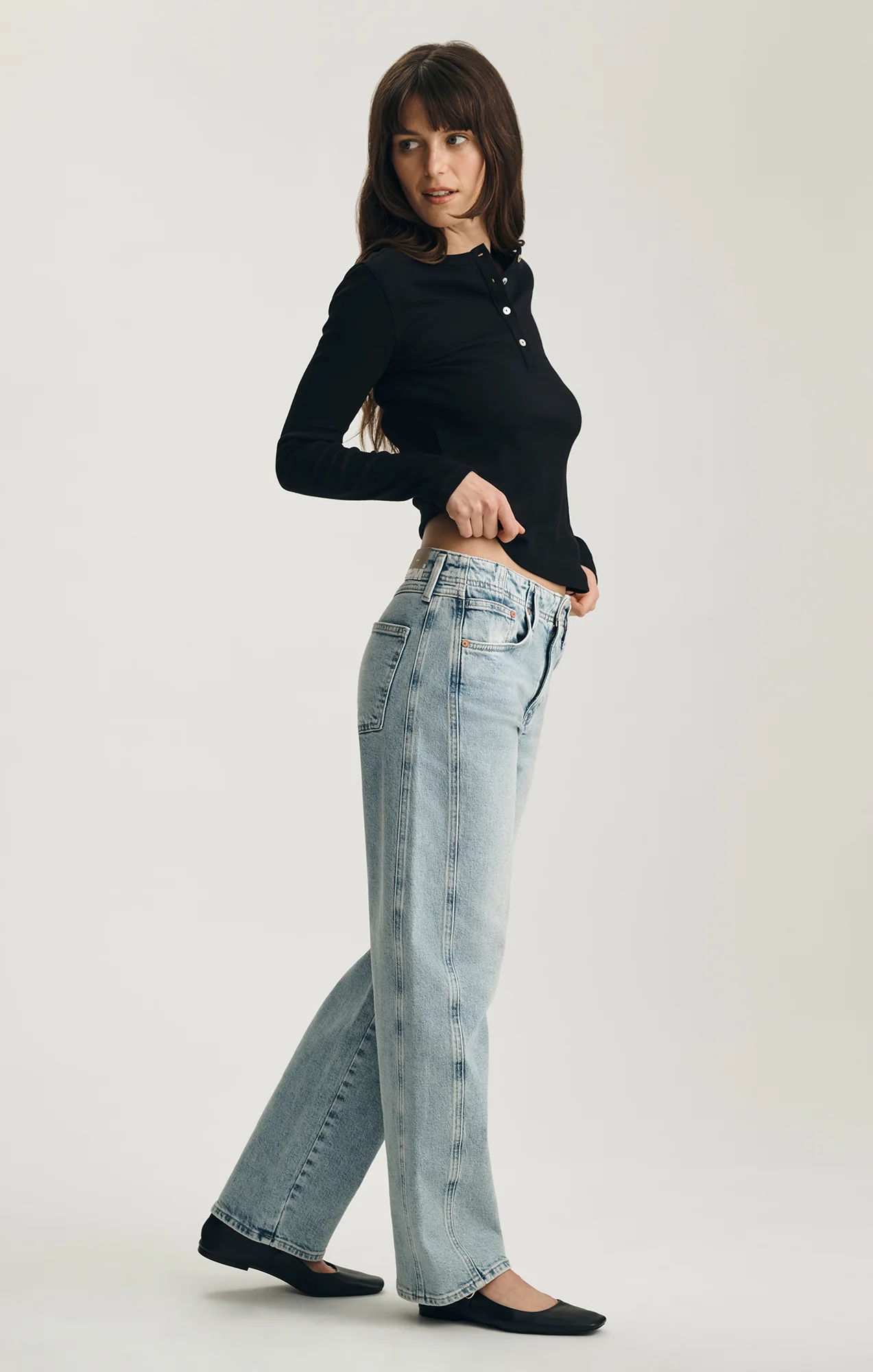 MAVI Nica Twisted Barrel Jean