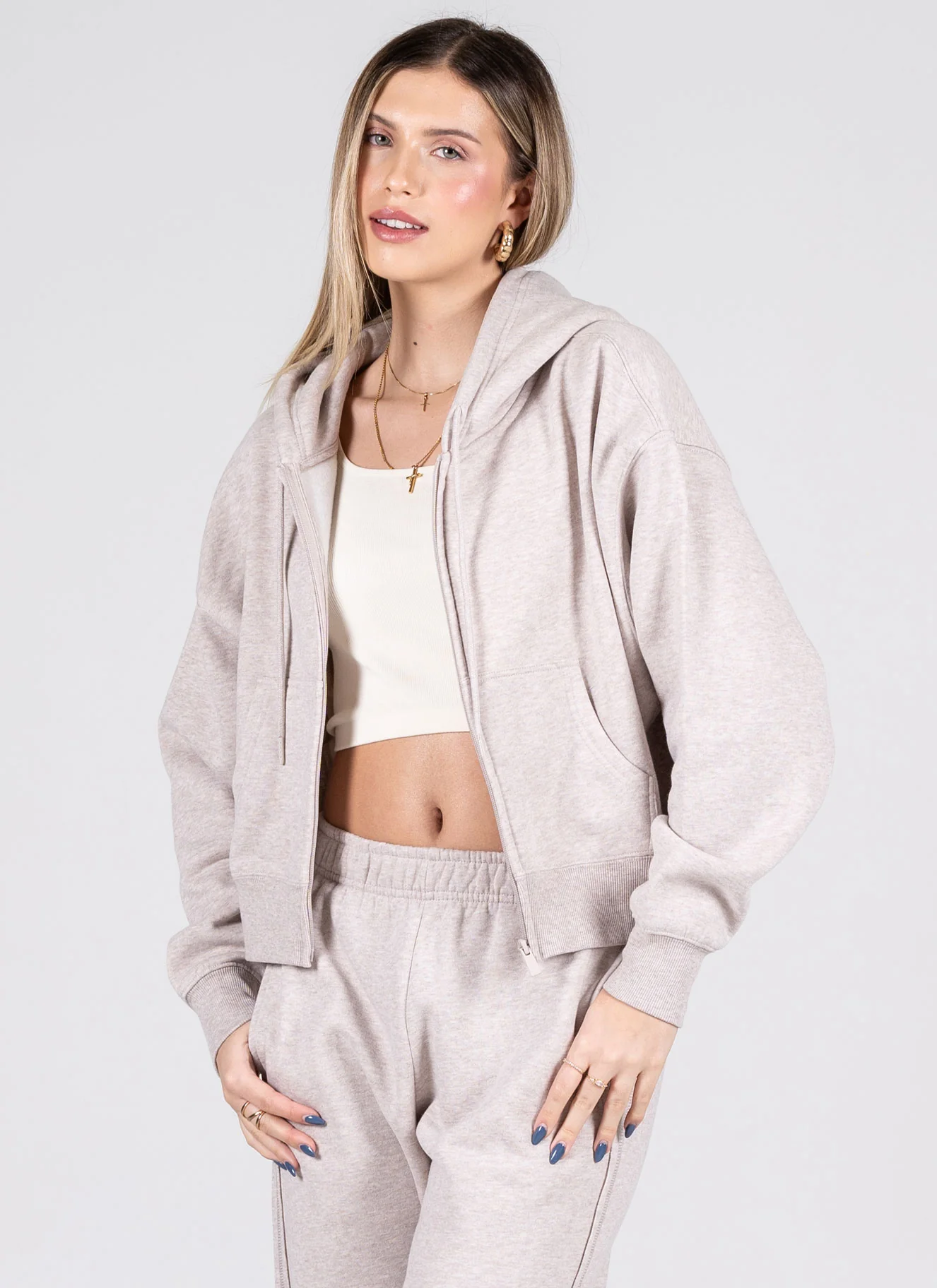 Cest Moi Cotton Zip Hoodie