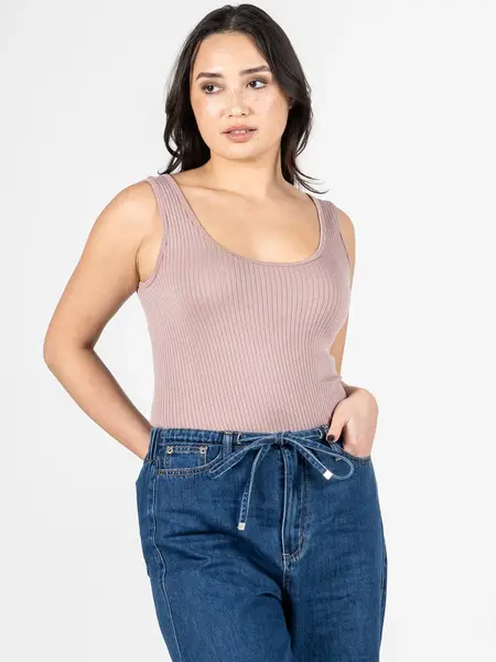 Cest Moi Seamless Rib Tank