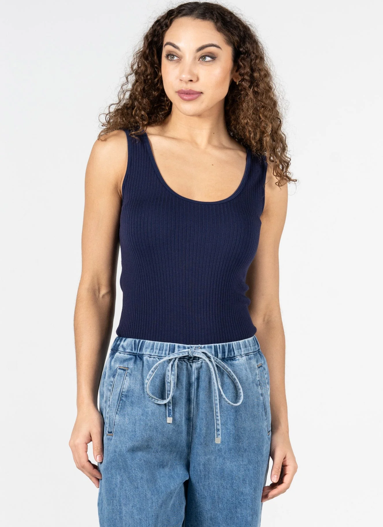 Cest Moi Seamless Rib Tank