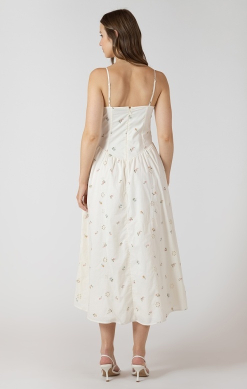 Dex Smocked Detail Midi Dress