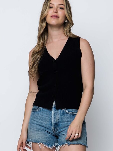 Orb Ava Soft Rib Sweater Vest