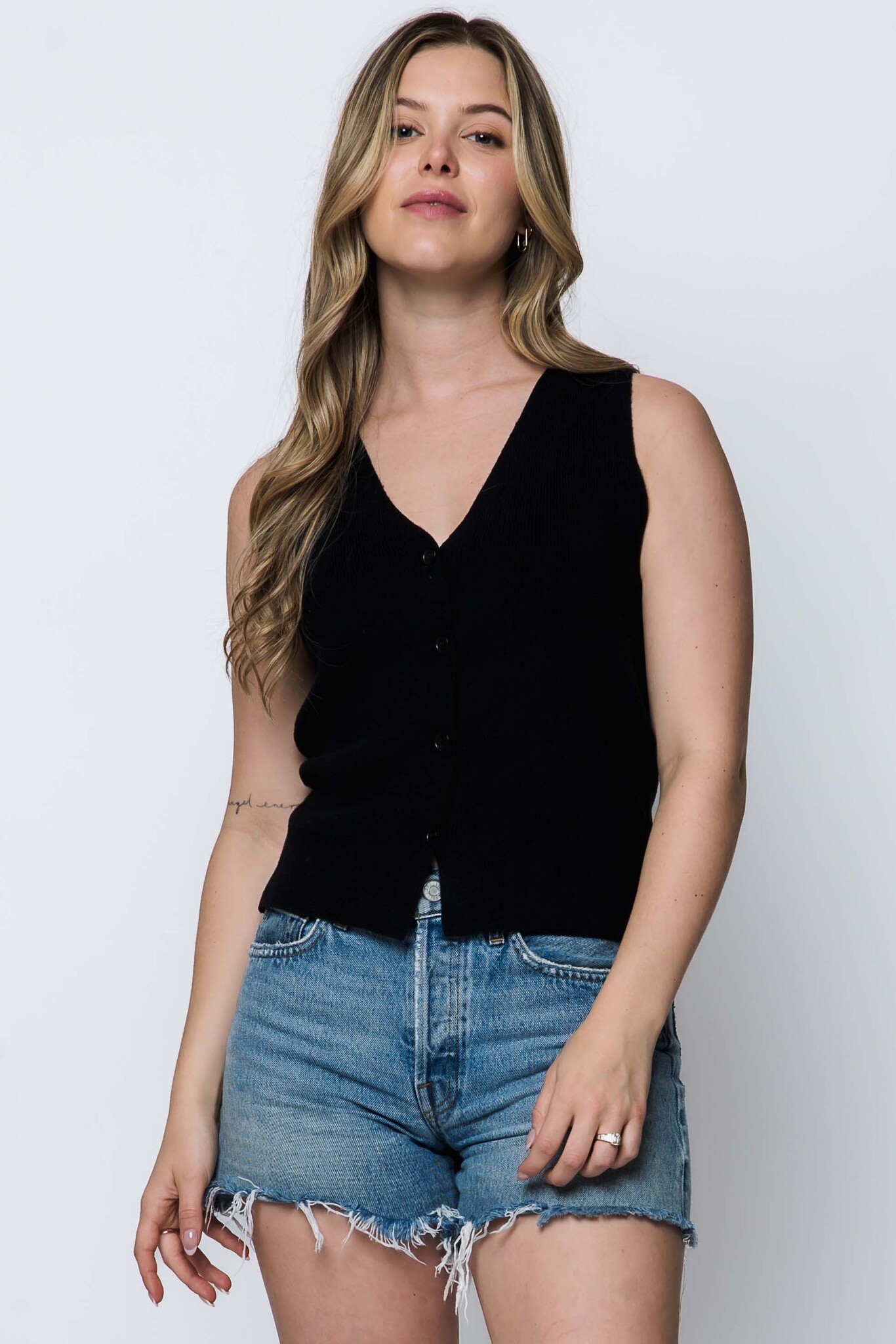 Orb Ava Soft Rib Sweater Vest