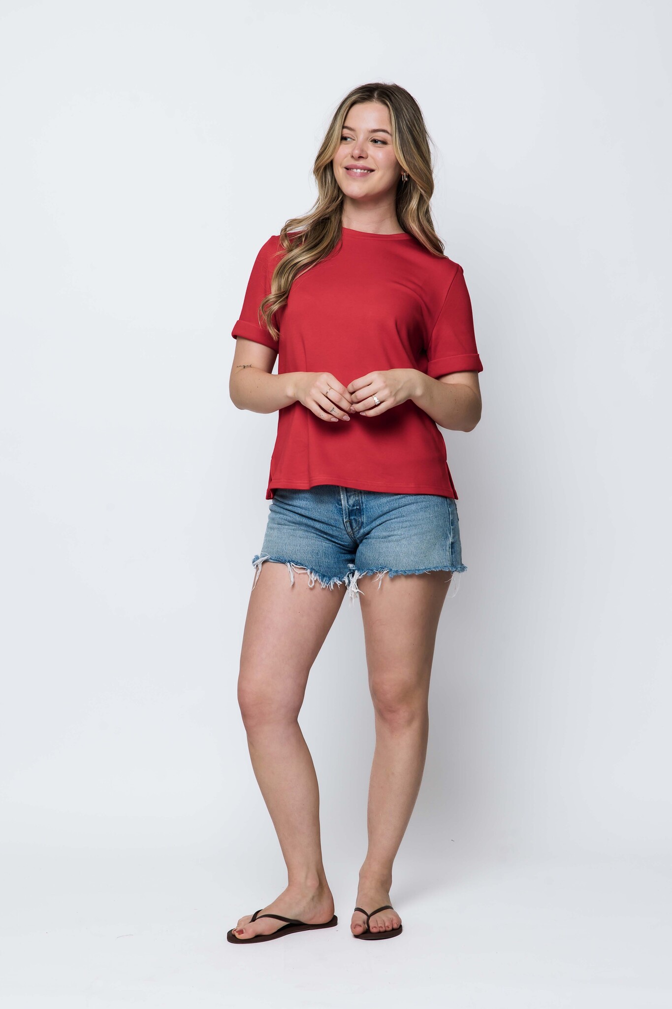 Orb Jill Luxe Fleece Cuffed Tee