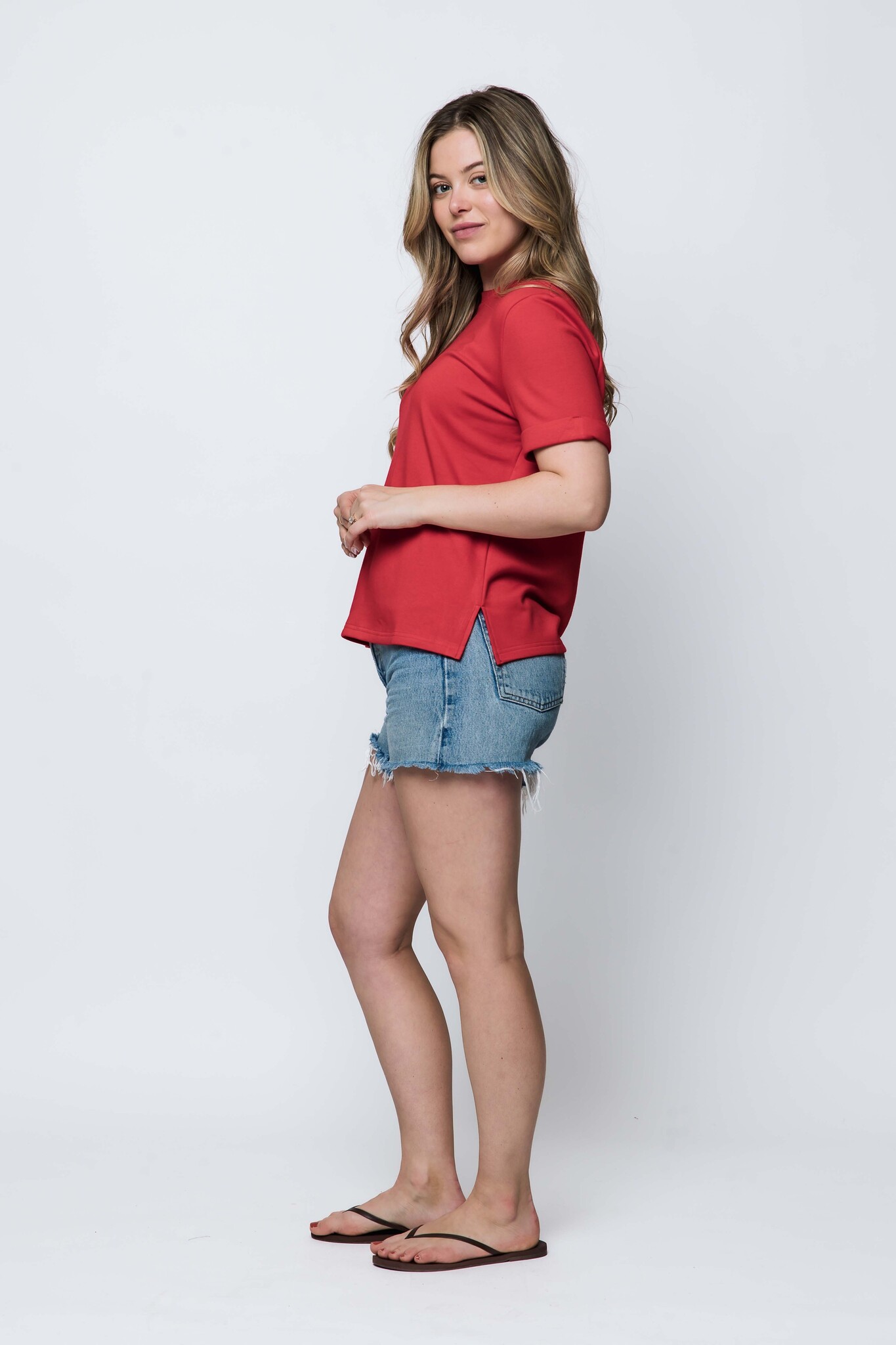 Orb Jill Luxe Fleece Cuffed Tee