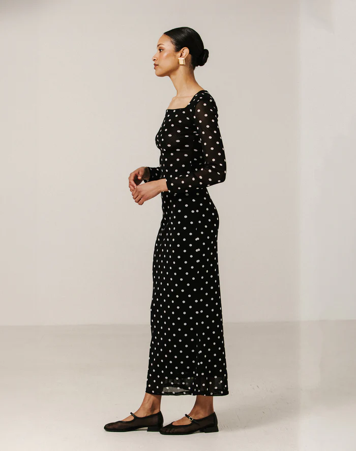 Brunette The Label Mesh Tube Maxi Skirt