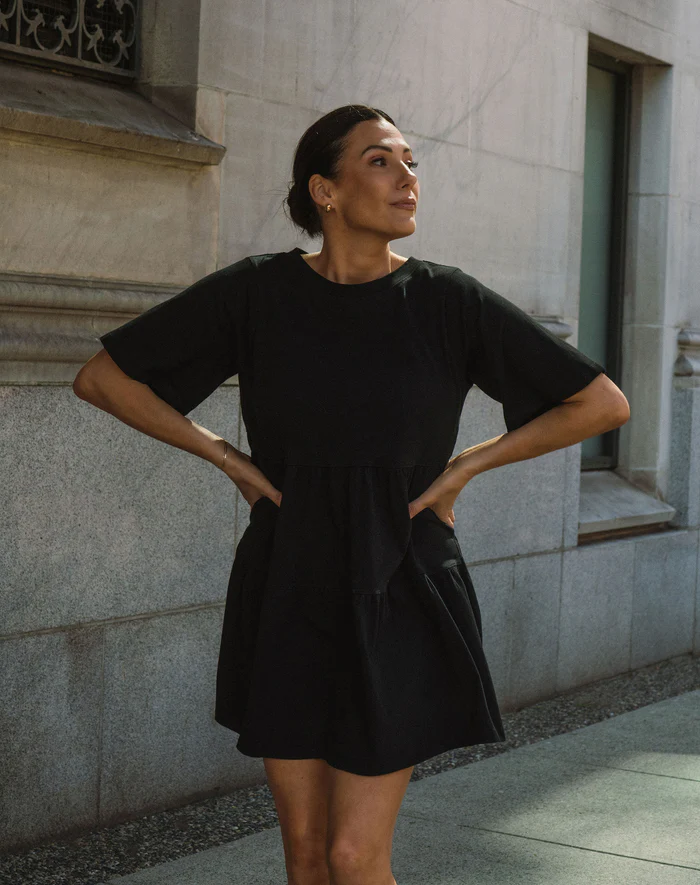 Brunette The Label Tiered Dress