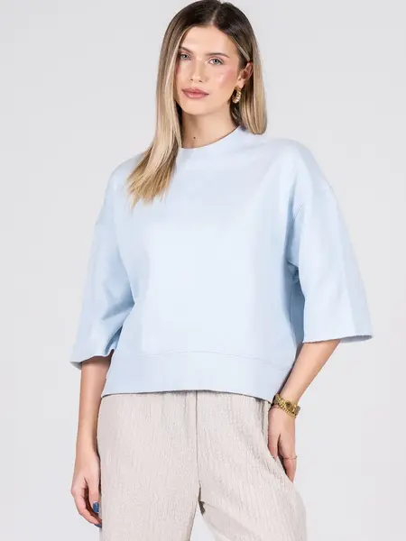 Cest Moi Relaxed Fit Crewneck