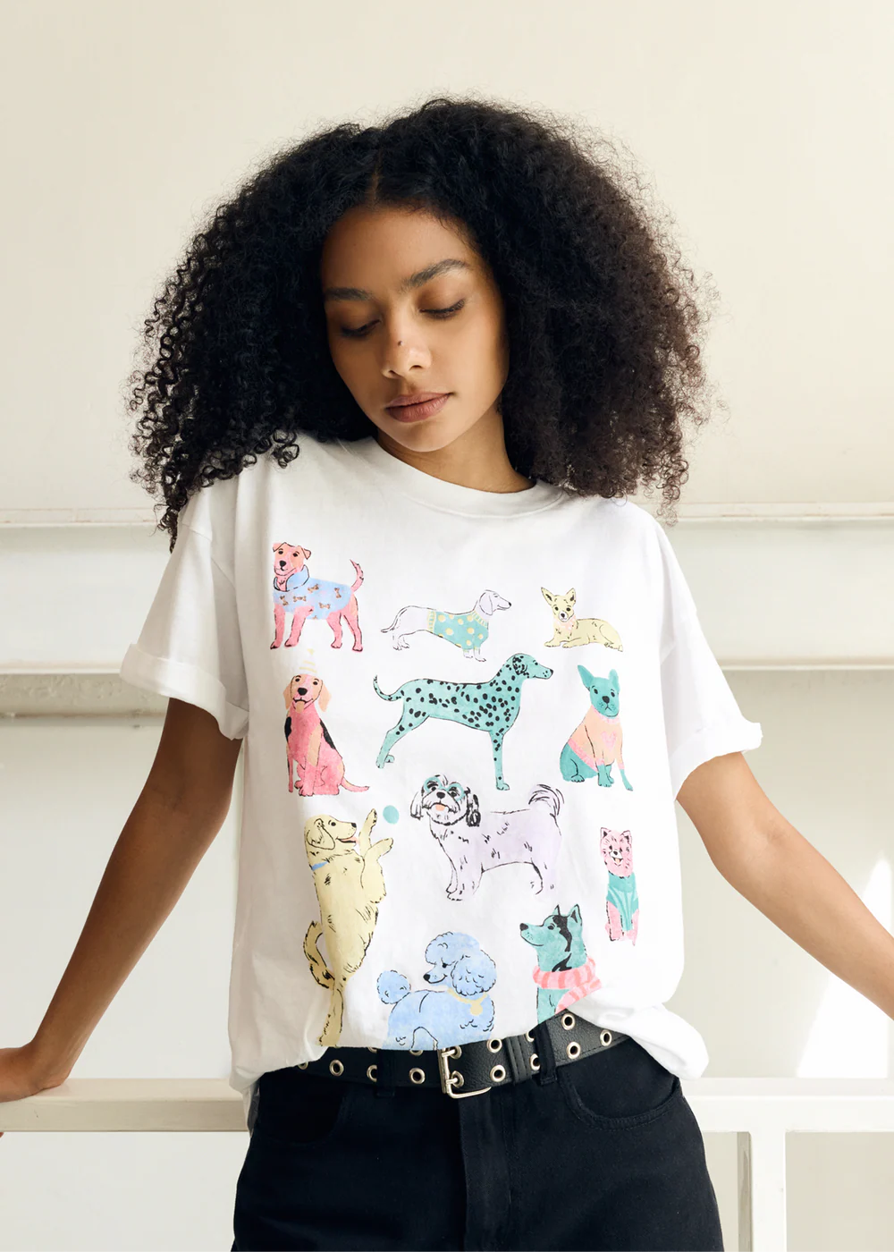 Girl Dangerous Dogs Boyfriend Tee