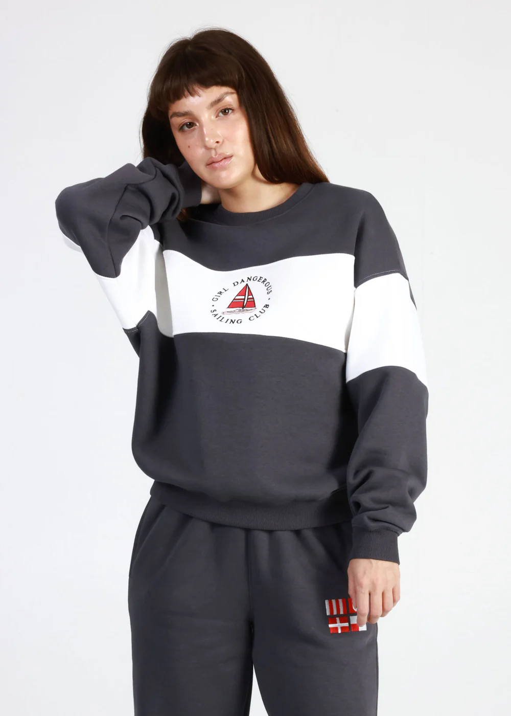 Girl Dangerous Sailing Club Oversized Crew