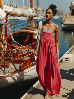 Free People Hot Shot Strappy Onesie 2