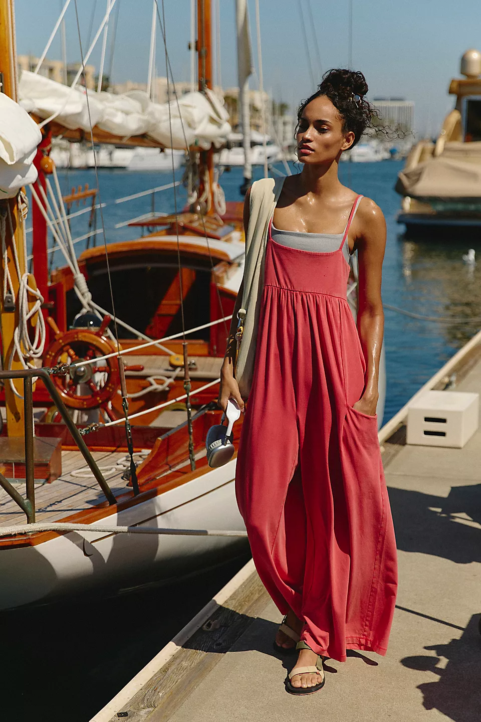 Free People Hot Shot Strappy Onesie 2