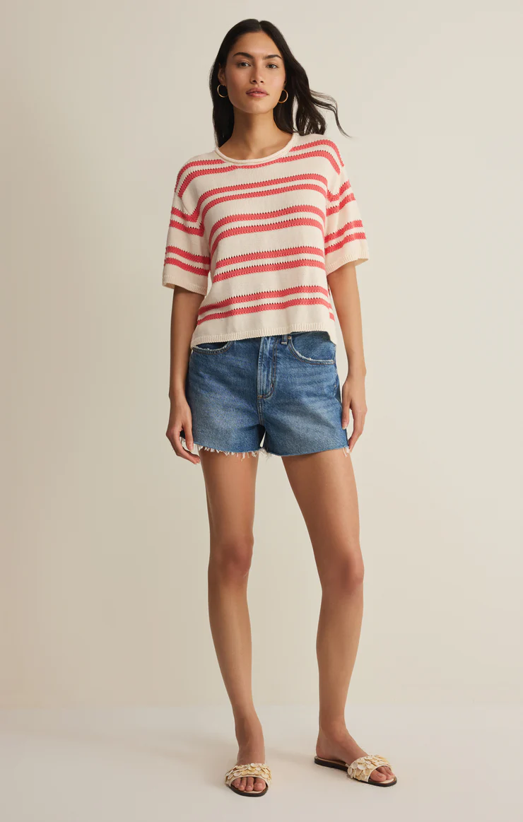 Z Supply Prado Striped Sweater Tee