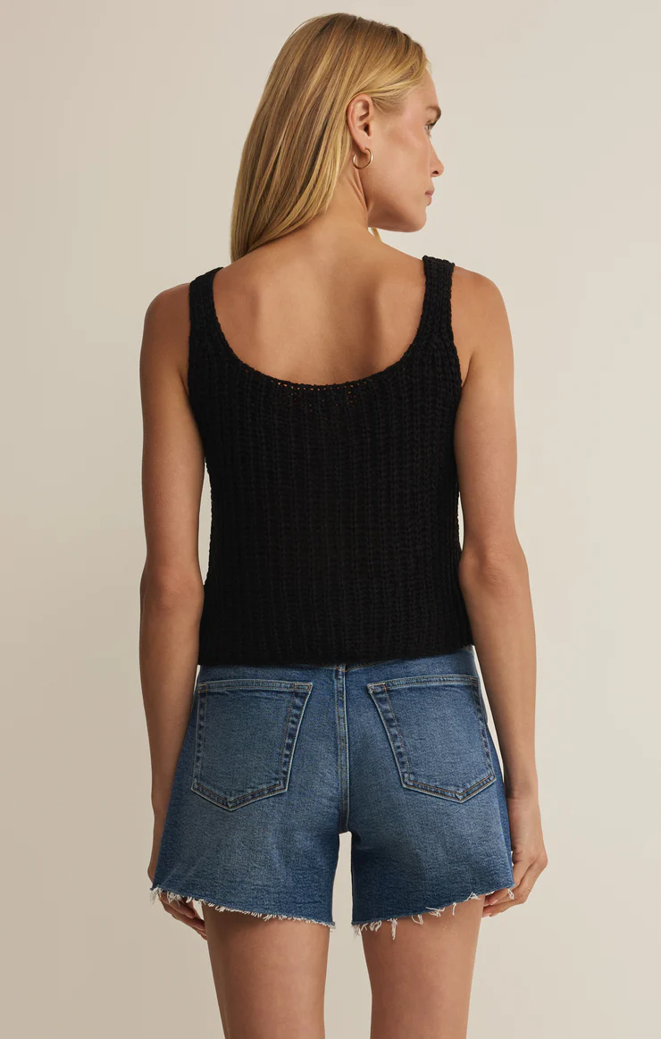Z Supply Tate Lace up Sweater Tank