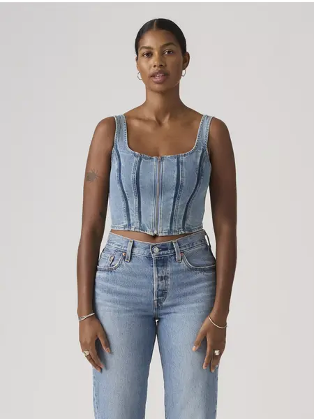 Levi's Seamed Zip Bustier
