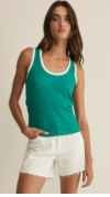 Z Supply Sirena Colourblock Ribbed Tank