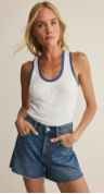 Z Supply Sirena Colourblock Ribbed Tank