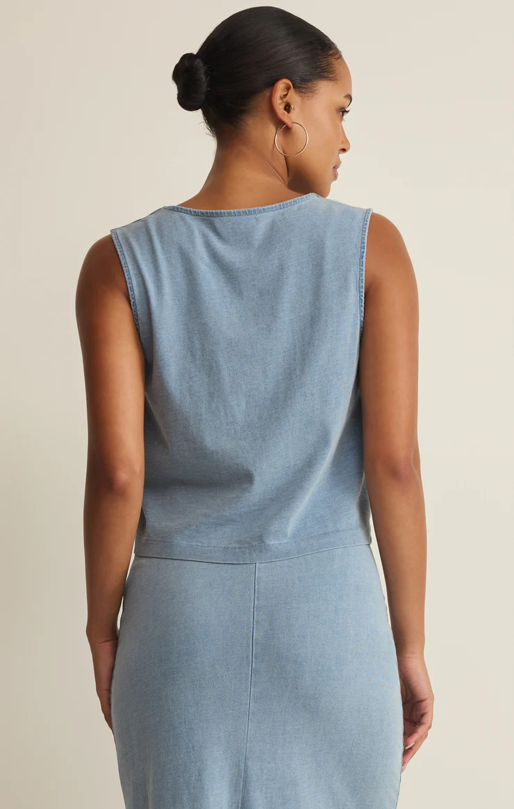 Z Supply Sloane V-neck Denim Tank