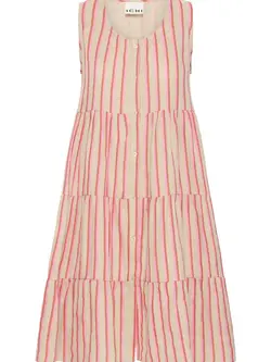 Ichi Foxa Sleeveless Striped Dress
