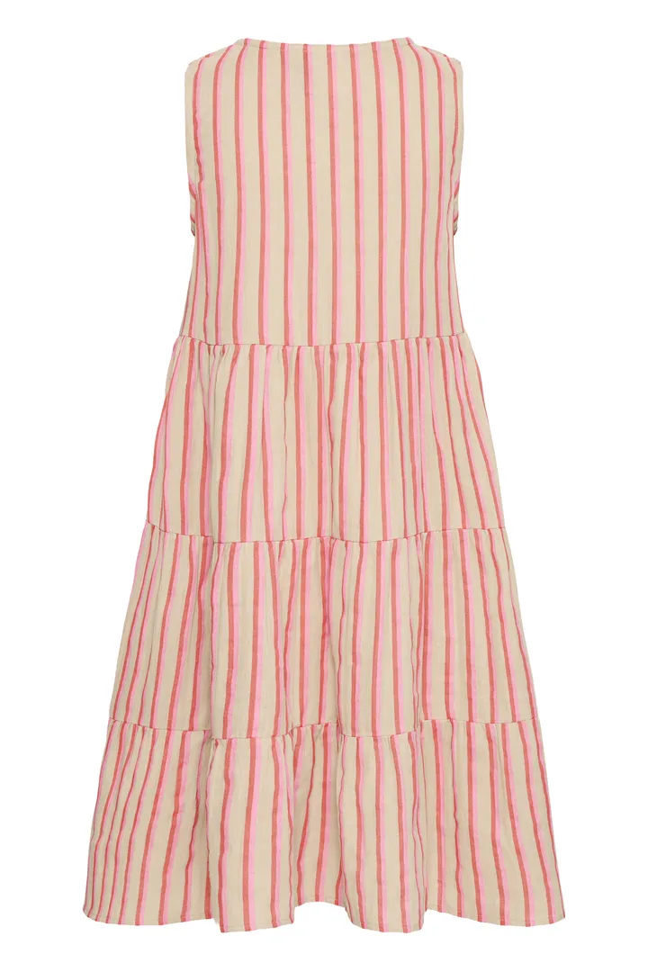 Ichi Foxa Sleeveless Striped Dress
