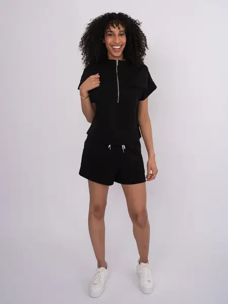 RD Style Dua Soft Knit Half Zip Top