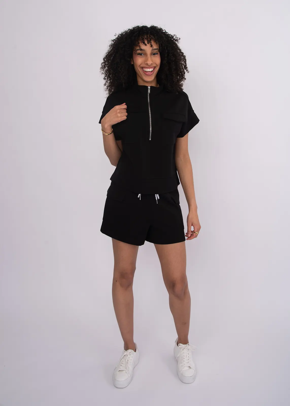 RD Style Dua Soft Knit Half Zip Top