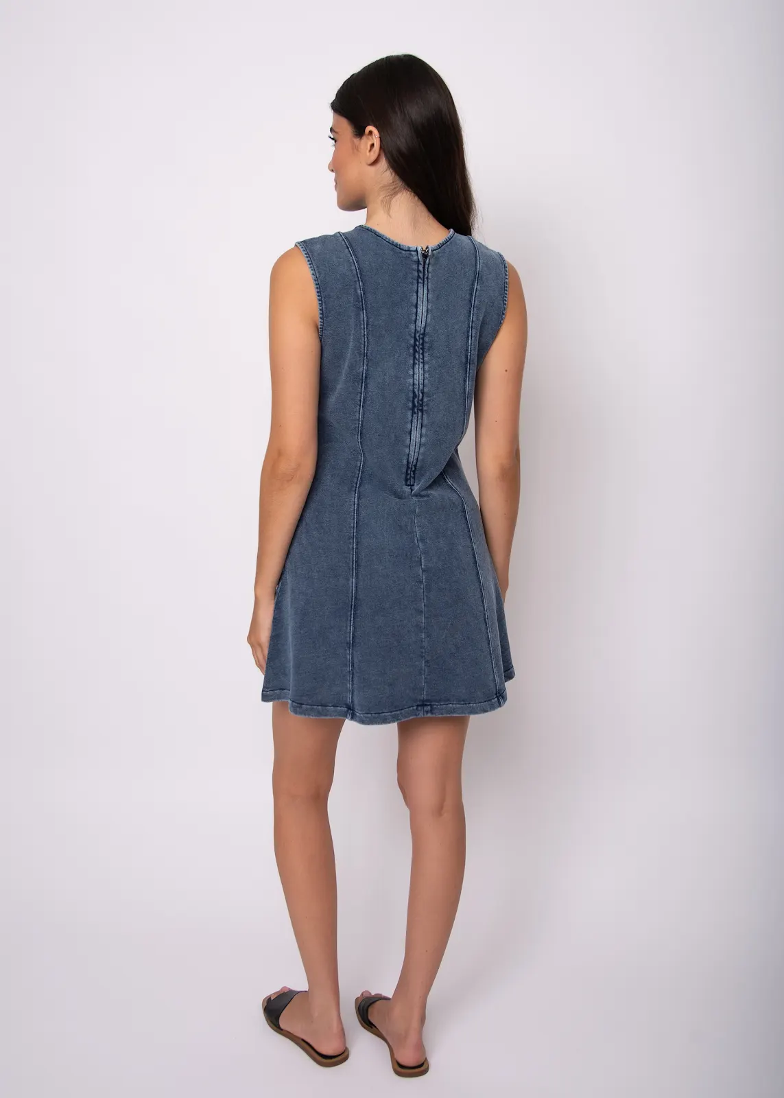 RD Style Radia French Terry Denim Dress