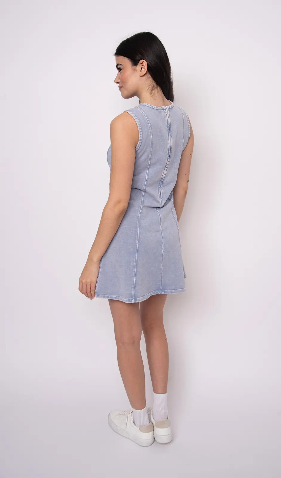RD Style Radia French Terry Denim Dress