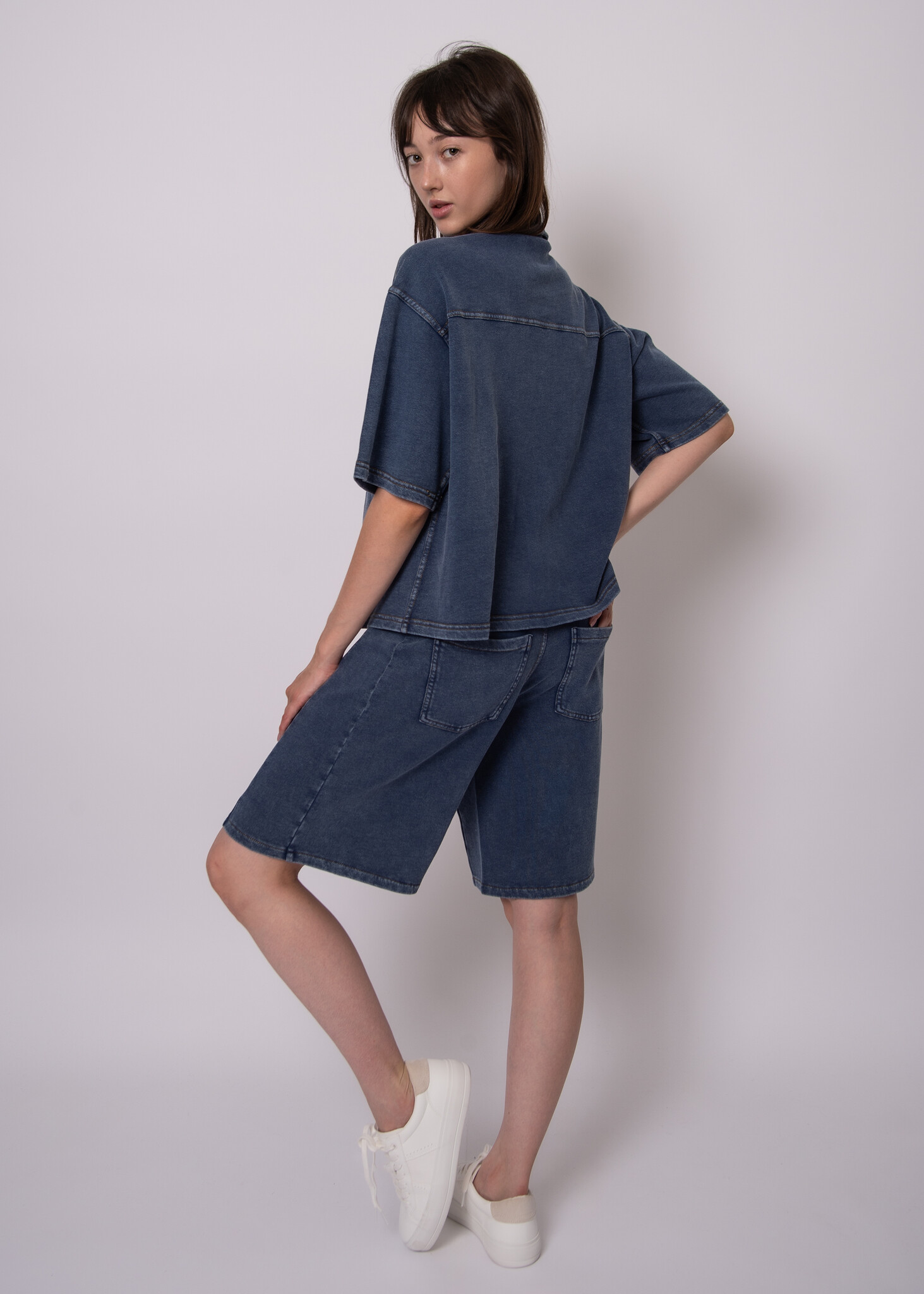 RD Style Lorane Denim Look Top