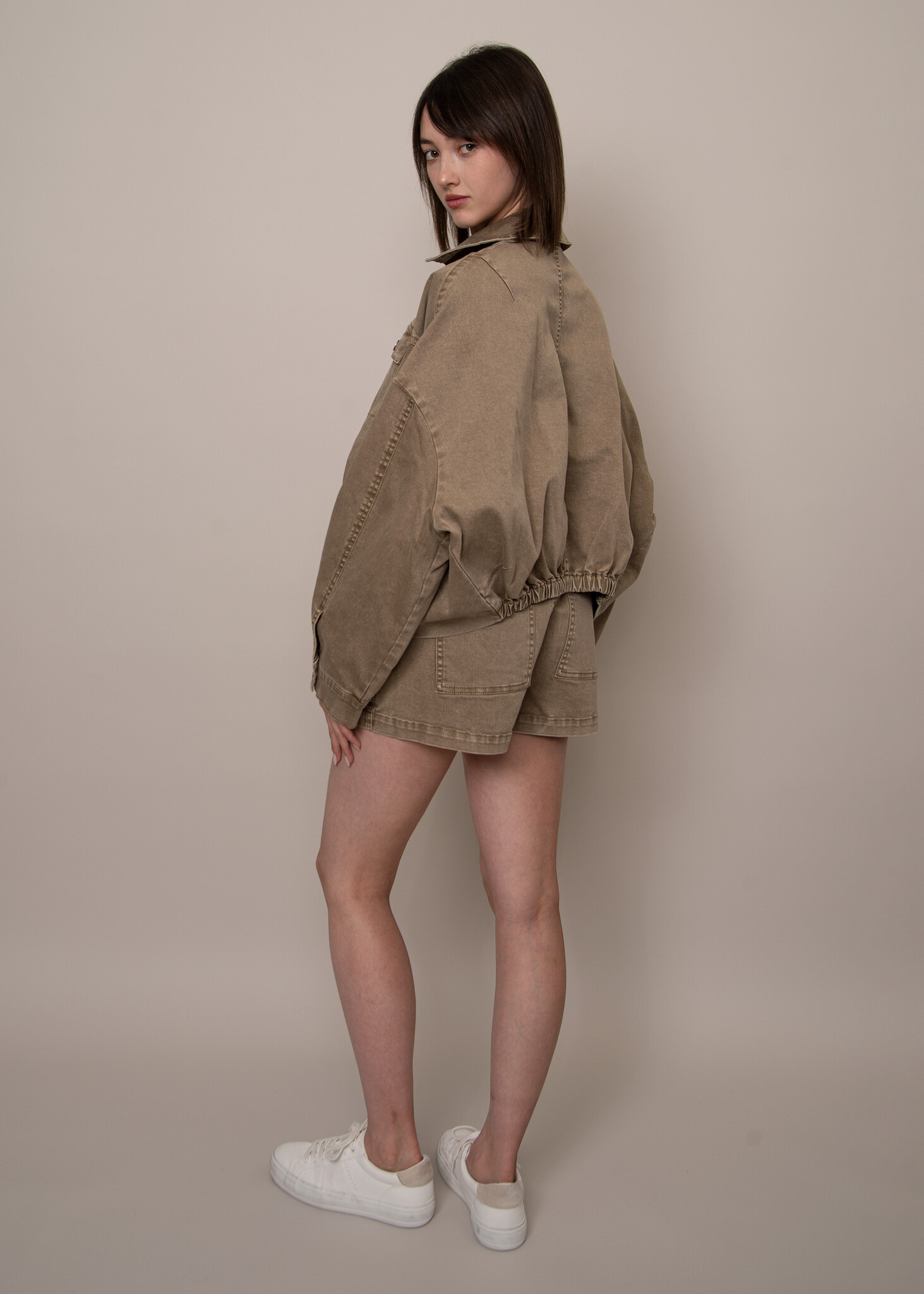 RD Style Rumi Stretch Twill Button-Up Jacket