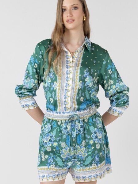 Dex Silky Button Front Blouse